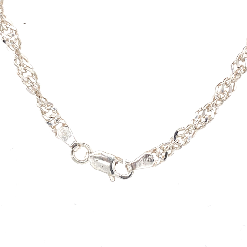 Alternatief voorstel genie te veel Zilveren dames collier ketting 42 cm en 45 cm singapore x 3,5 mm | Kettingen  | Juwelier de Vlinder - zilveren sieraden