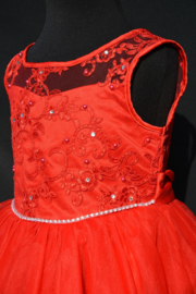 Rode jurk Estelle