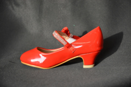 Strikjesschoen rood