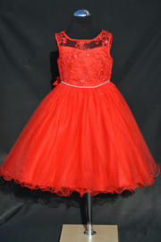 Rode jurk Estelle