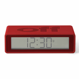 Omkeerbare LCD Wekker Flip+ Red – Radio Controlled LR150R9 | LEXON