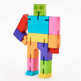 Cubebot Robot Puzzel - Small - Multicolor | Areaware