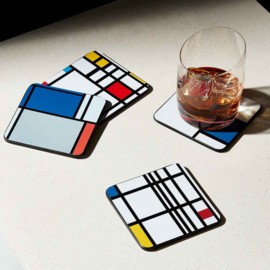 Onderzetters Mondriaan – Set van 4 | MoMA Design Store