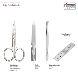 Manicure set 4-delig RVS – LOCKS | Nippes Solingen