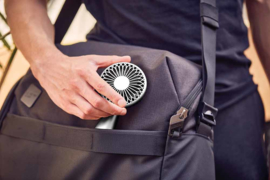 Ventilator Draagbaar Portable Wireless Fan LL134 Alu  | LEXON Design