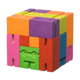 Cubebot Robot Puzzel - Small - Multicolor | Areaware
