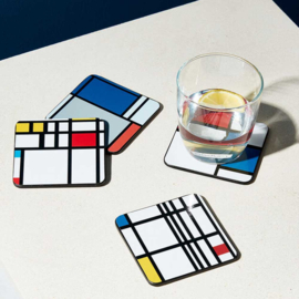 Onderzetters Mondriaan – Set van 4 | MoMA Design Store