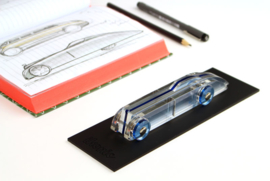 Lucite Car No1 Model Auto Small Blauw / Smoke | Ikonic Toys