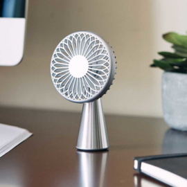 Ventilator Draagbaar Portable Wireless Fan LL134 Alu  | LEXON Design