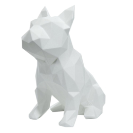 Sculptuur Franse Bulldog FRANK – Wit | Marokka Design