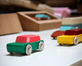 Ikonic Toys Duotone Car #1 Houten Modelauto door Floris Hovers