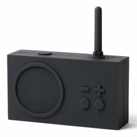 TYKHO 3 FM Radio / Bluetooth Speaker Donker Grijs LA119G3 | LEXON
