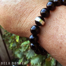 Heren Armband Onyx Zilver | Bela Donaco Jewelry