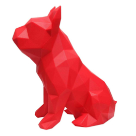 Sculptuur Franse Bulldog FRANK – Rood | Marokka Design