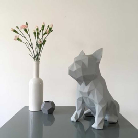 Sculptuur Franse Bulldog FRANK – Grijs | Marokka Design