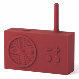TYKHO 3 FM Radio / Bluetooth Speaker Donker Rood LA119DR | LEXON
