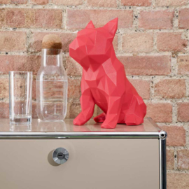 Sculptuur Franse Bulldog FRANK – Rood | Marokka Design