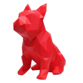 Sculptuur Franse Bulldog FRANK – Rood | Marokka Design