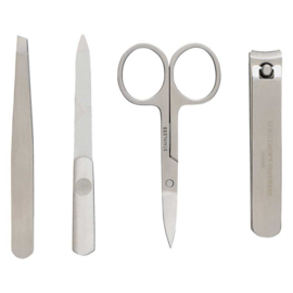 Manicure set RVS 4-delig in blik | Gentlemen's Hardware