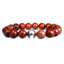 Heren Armband Redstone en Zilver | Bela Donaco Jewelry