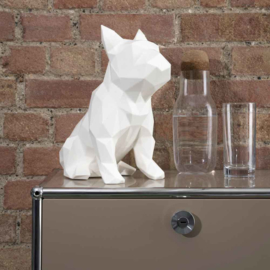 Sculptuur Franse Bulldog FRANK – Wit | Marokka Design