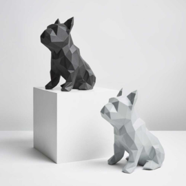 Sculptuur Franse Bulldog FRANK – Grijs | Marokka Design