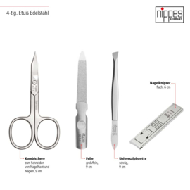 Manicure set 4-delig RVS – TABARD | Nippes Solingen