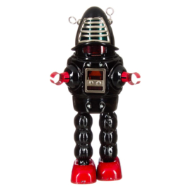 Blikken Robot Robby Planet 22 cm Zwart – Saint John/Marxu