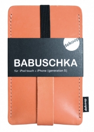 Babuschka iPhone / iPod hoesje leer - Gognac Caramel