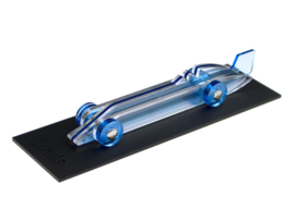 Lucite Car No2  Model Auto Small Blauw / Smoke | Ikonic Toys