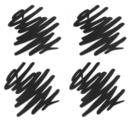 Onderzetters Siliconen Scratch 4-stuks | MoMA