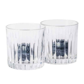 Whiskey Tumbler Glazen met Chill Stones - set van 2 | Gentlemen's Hardware