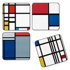 Onderzetters Mondriaan – Set van 4 | MoMA Design Store