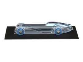 Lucite Car No4 Large Blauw / Smoke | Ikonic Toys