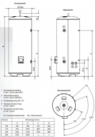 Plaatsing Remeha Aqua Pro 100 liter