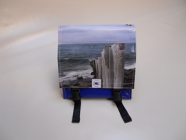 kinderfietstas dubbel met foto paalhoofd strand