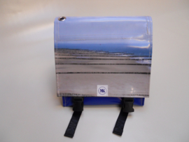 kinderfietstas dubbel met foto paalhoofd strand