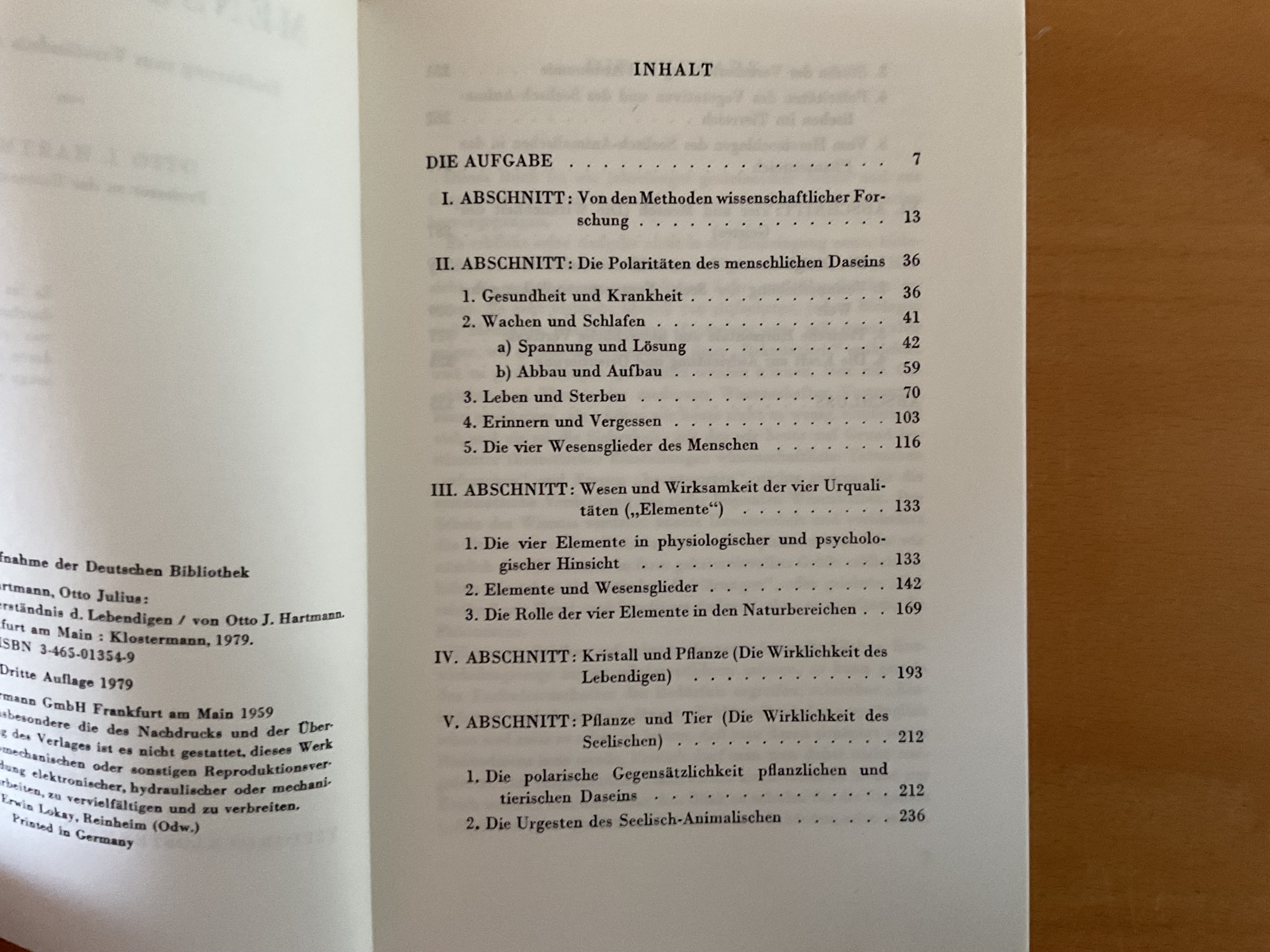 Menschenkunde - O.J. Hartmann