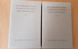 Set a 2x Die Emblematischen Elemente im Werke Floris Hoefnagels - Th.A.G.Wilberg Vignau-Schuurman