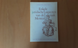 Enkele juridische aspecten van de zaak Menten - N.E. Algra