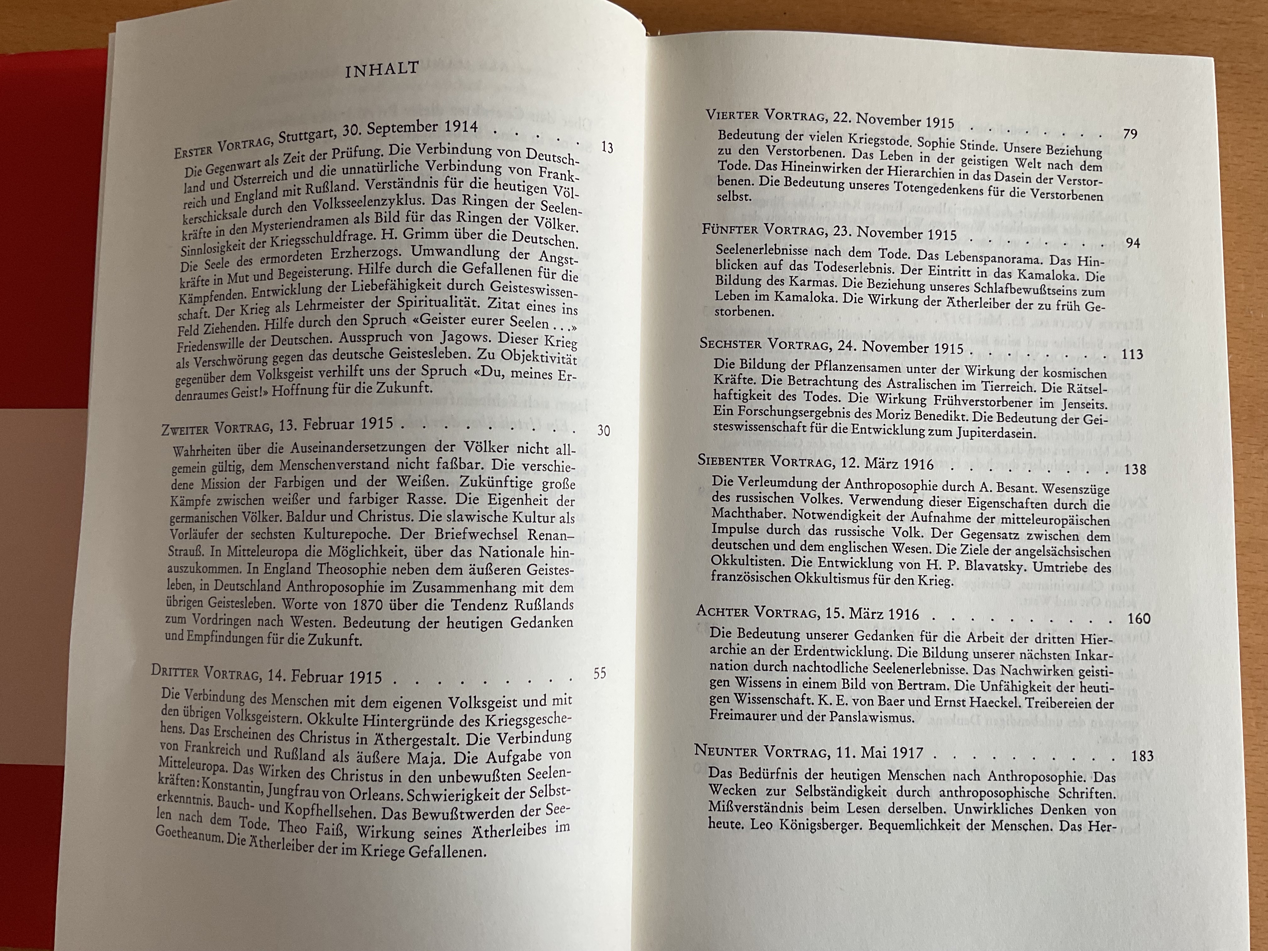 Die geistigen Hintergründe des Ersten Weltkrieges - R. Steiner