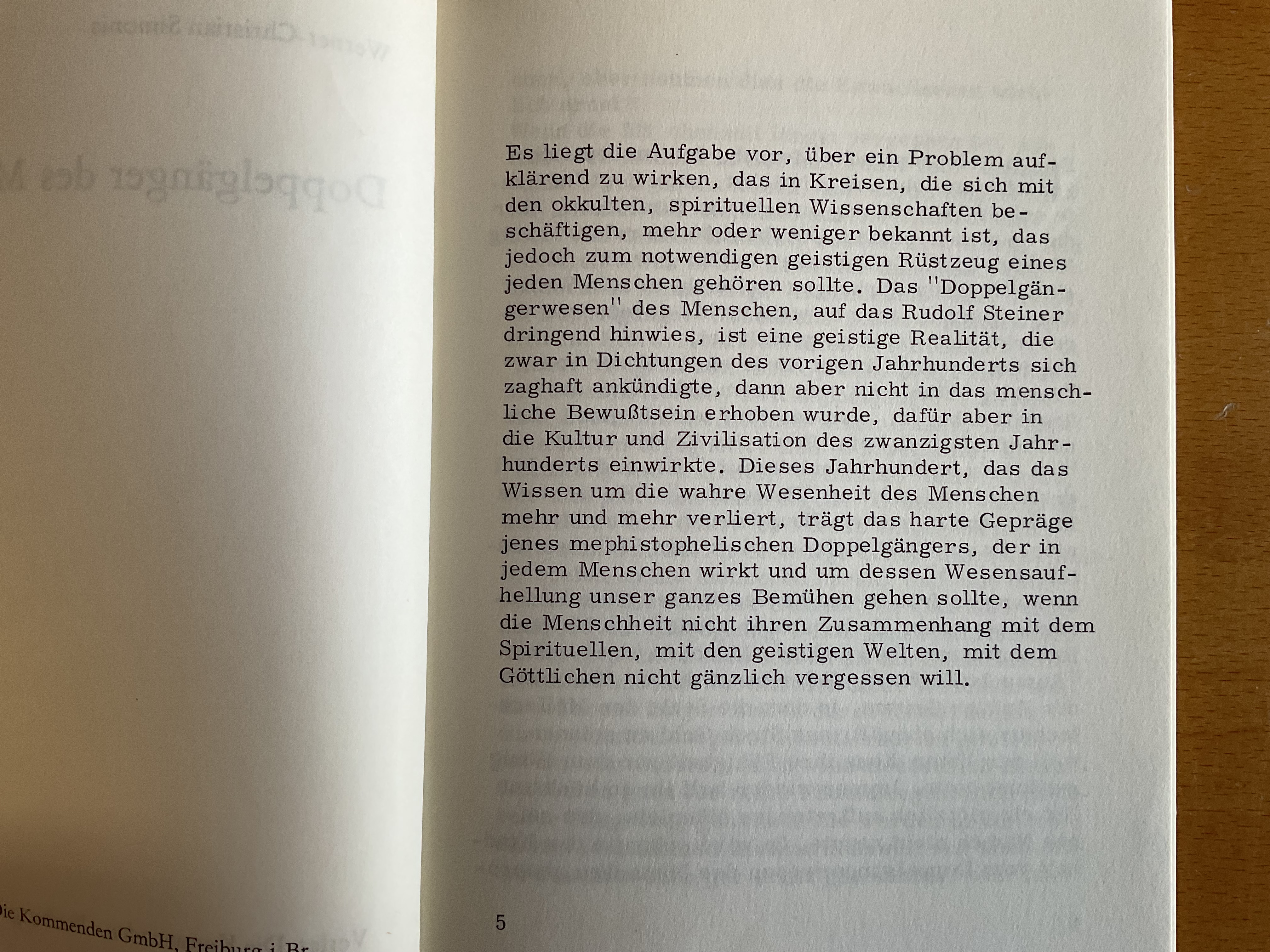 Doppelgänger des Menschen - W.-Ch. Simonis