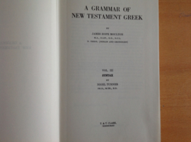 A grammar of New Testament Greek - J. H. Moulton