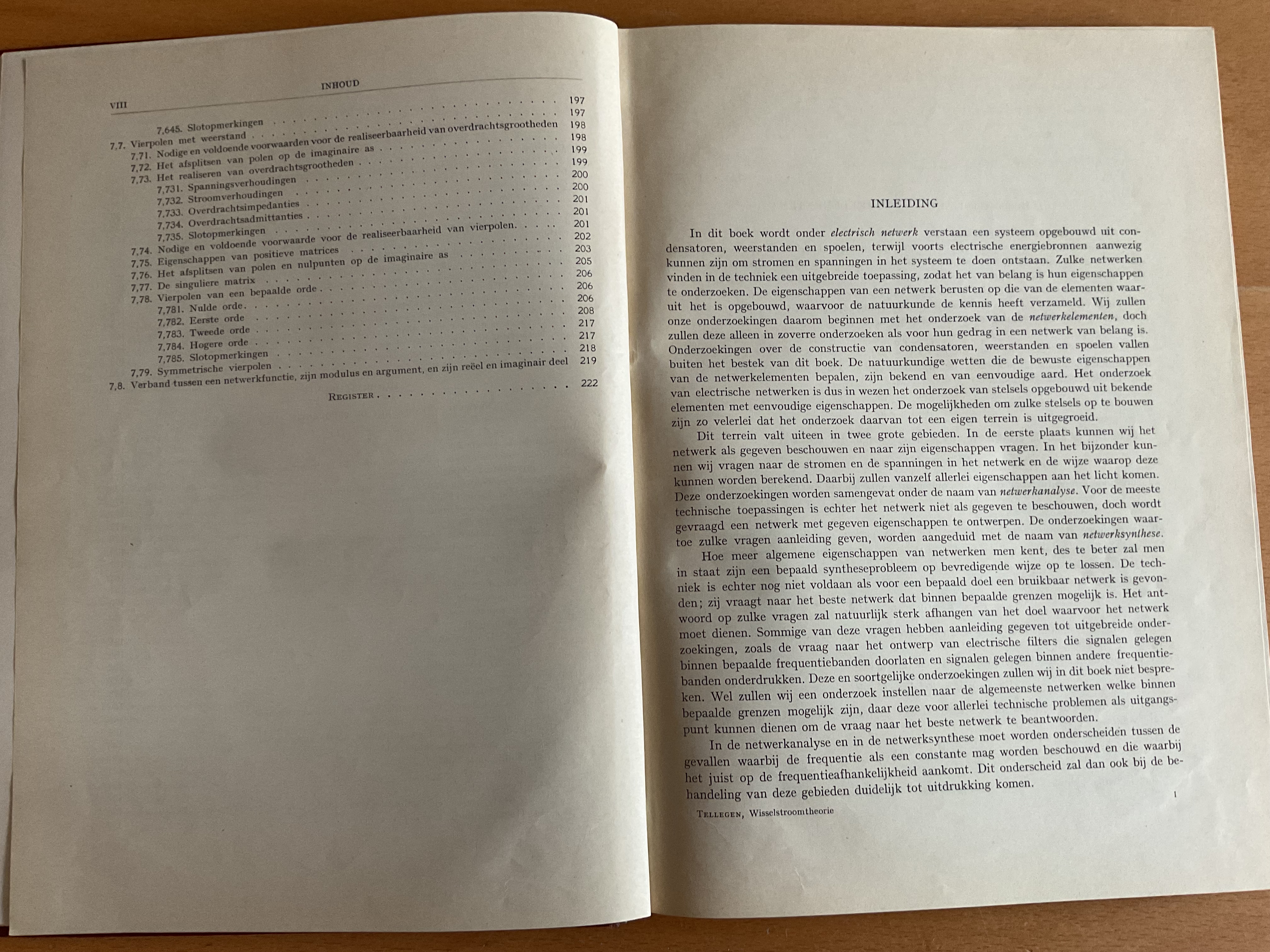 Theorie der wisselstromen - G.J. Elias / B.D.H. Tellegen