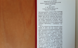 Set a 2x The Cambridge economic history of Europe - E.E. Rich / C.H. Wilson