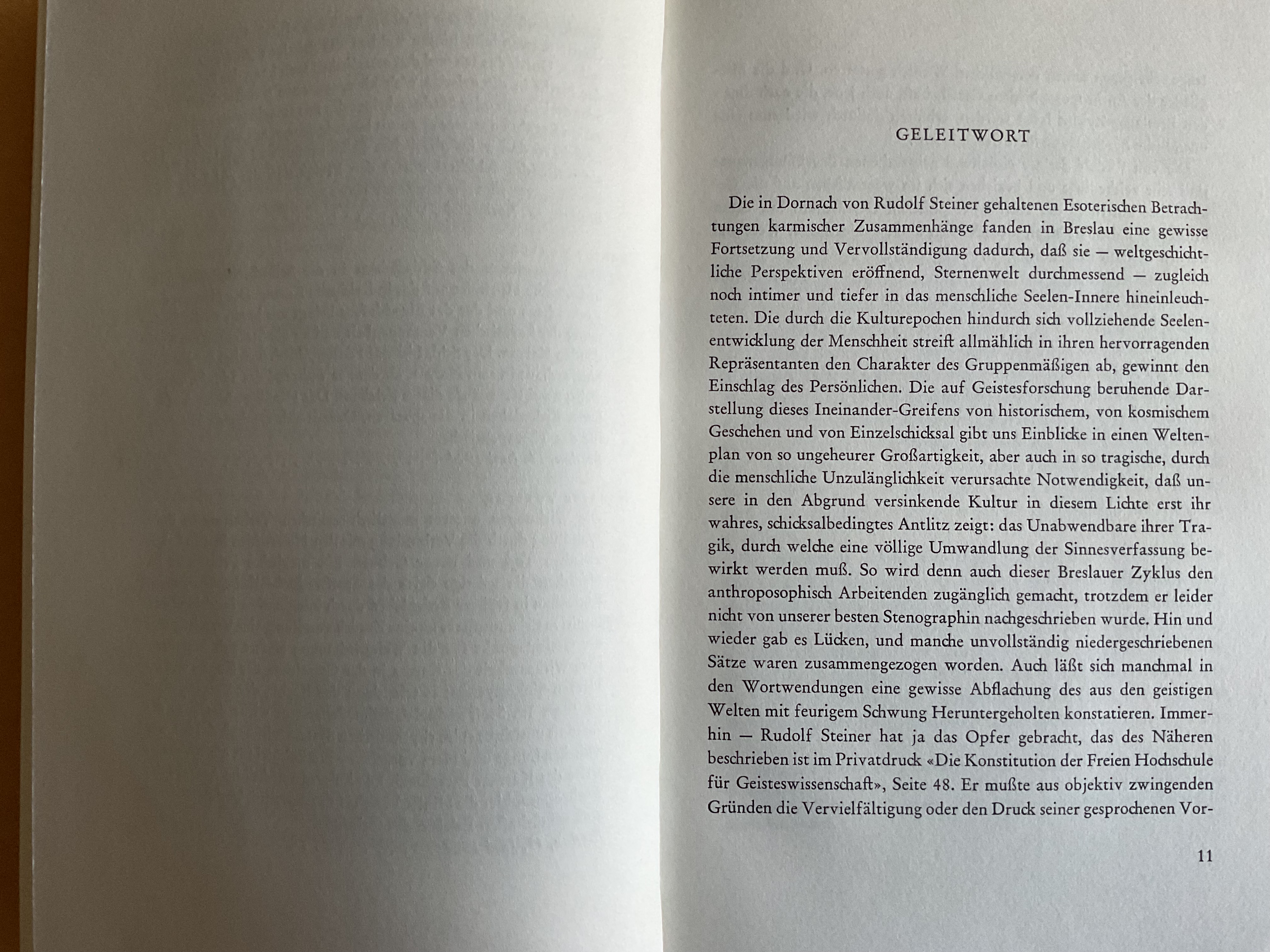 Karma als Schicksalgestaltung des menschlichen Lebens - R. Steiner