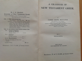 A grammar of New Testament Greek - J. Hope Moulton