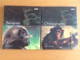 Set a 2x Bavianen / Chimpansees - L. Barret / T. Constable