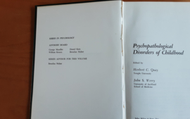 Psychopathological Disorders of Childhood - H.C. Quay / J.S. Werry