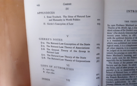 Natural Law and the Theory of Society, 1500 to 1800 - O. Gierke